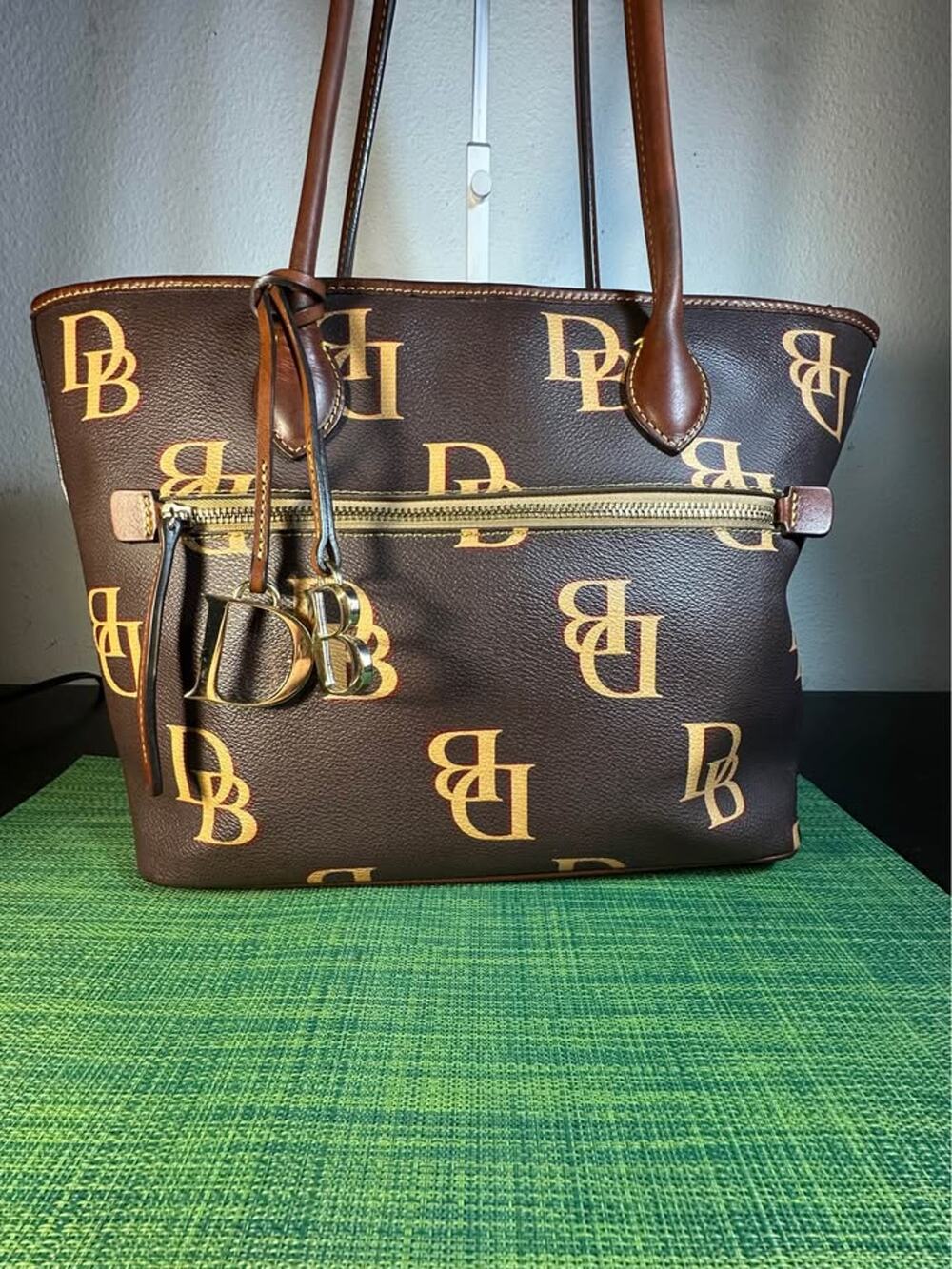 Dooney & Bourke Monogram Russell Tote (Brown T'Moro)